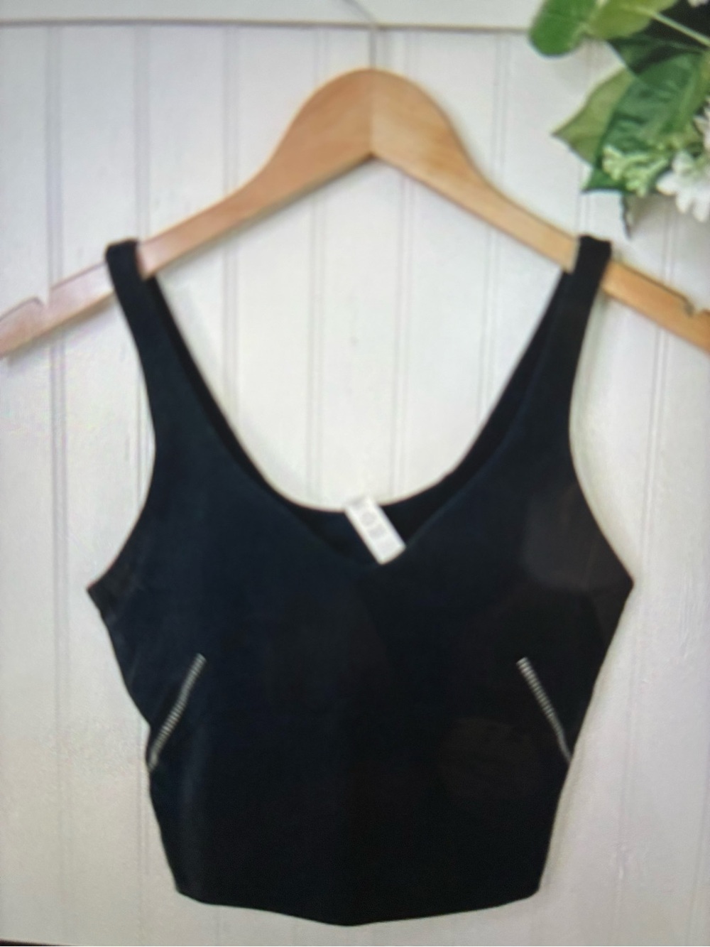 lululemon athletica Black Tank Top with Zipper Details